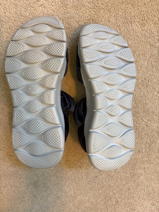 Skechers Slip Ins Go Walk Sandals Men\'s Size 13 Navy Blue 229210 NWOT